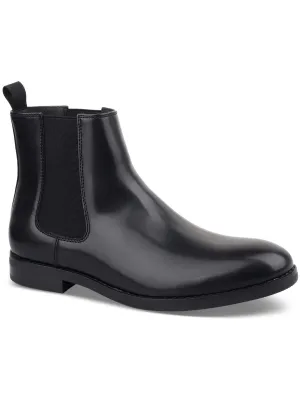 Luka 2 Mens Faux Leather Round Toe Chelsea Boots