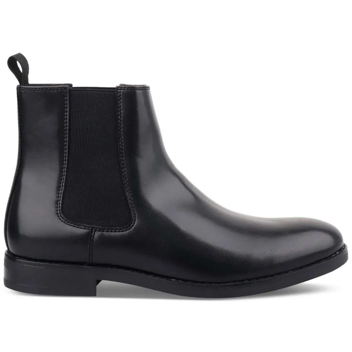 Luka 2 Mens Faux Leather Round Toe Chelsea Boots