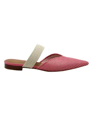 Malone Souliers Maisie Flat Mules in Pink Leather