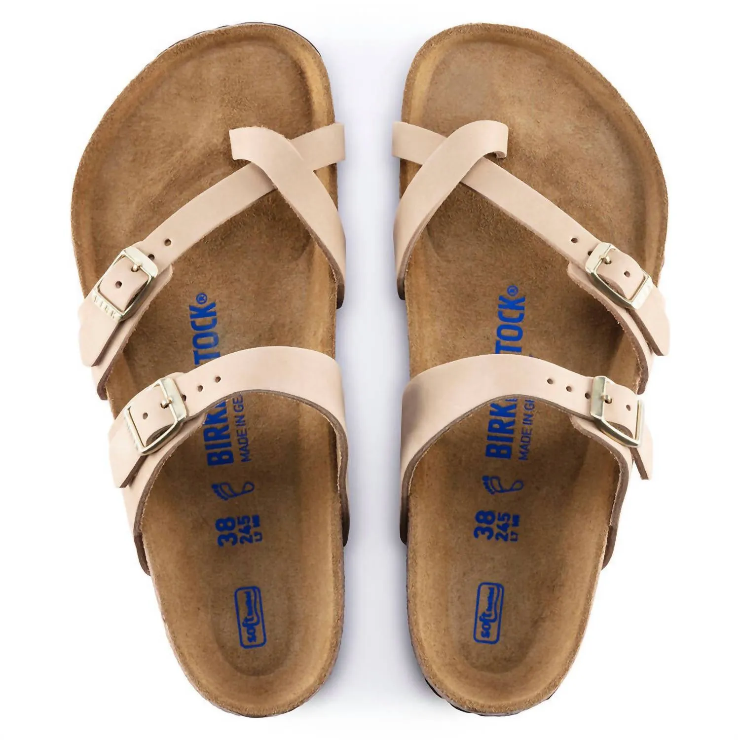 Mayari Soft Footbed Nubuck Sandal In Sandcastle