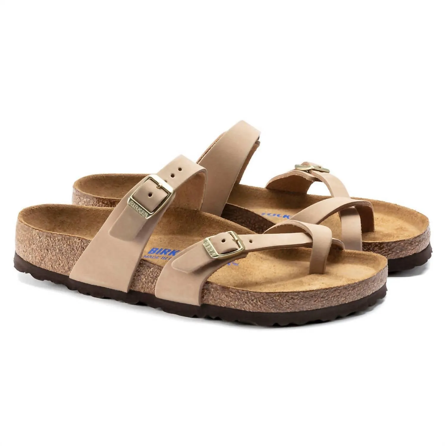 Mayari Soft Footbed Nubuck Sandal In Sandcastle