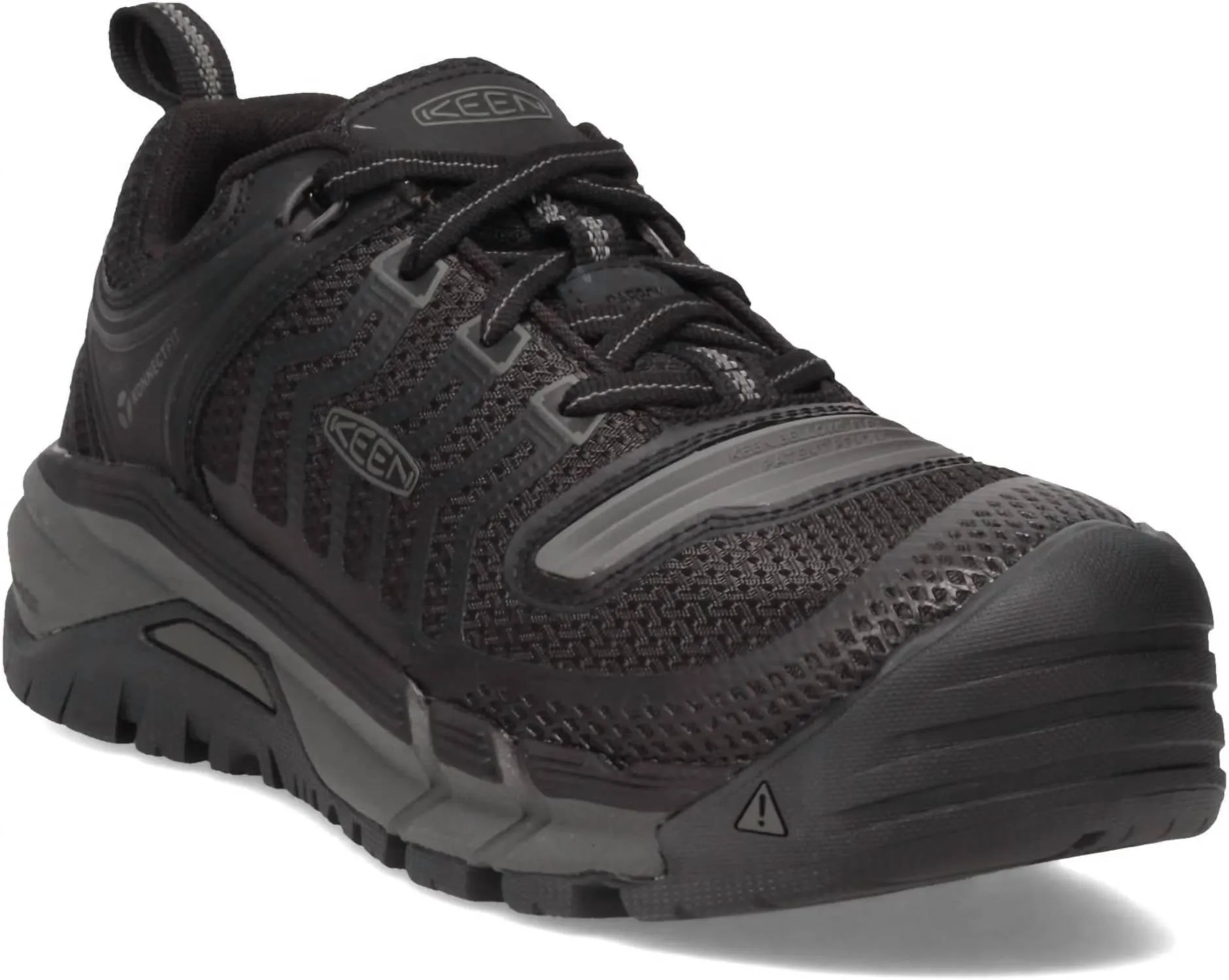 Mens Kansas City Low Composite Toe Athletic Work Shoes In Black/Grey