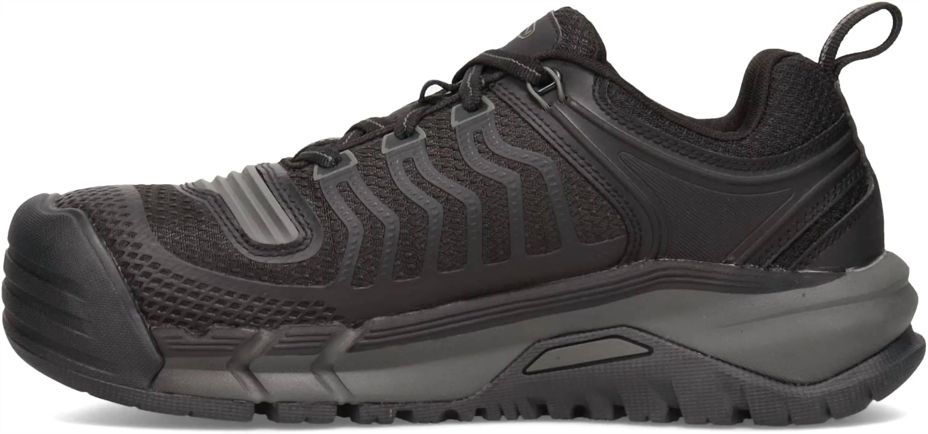 Mens Kansas City Low Composite Toe Athletic Work Shoes In Black/Grey