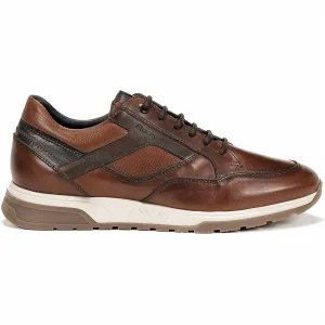 Men's Louis Zip Tie Sneaker Shoes In Cognac