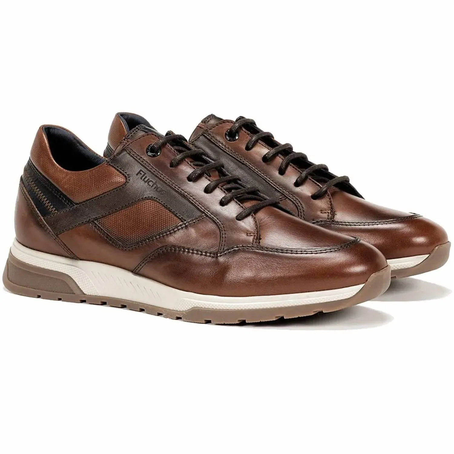 Men's Louis Zip Tie Sneaker Shoes In Cognac