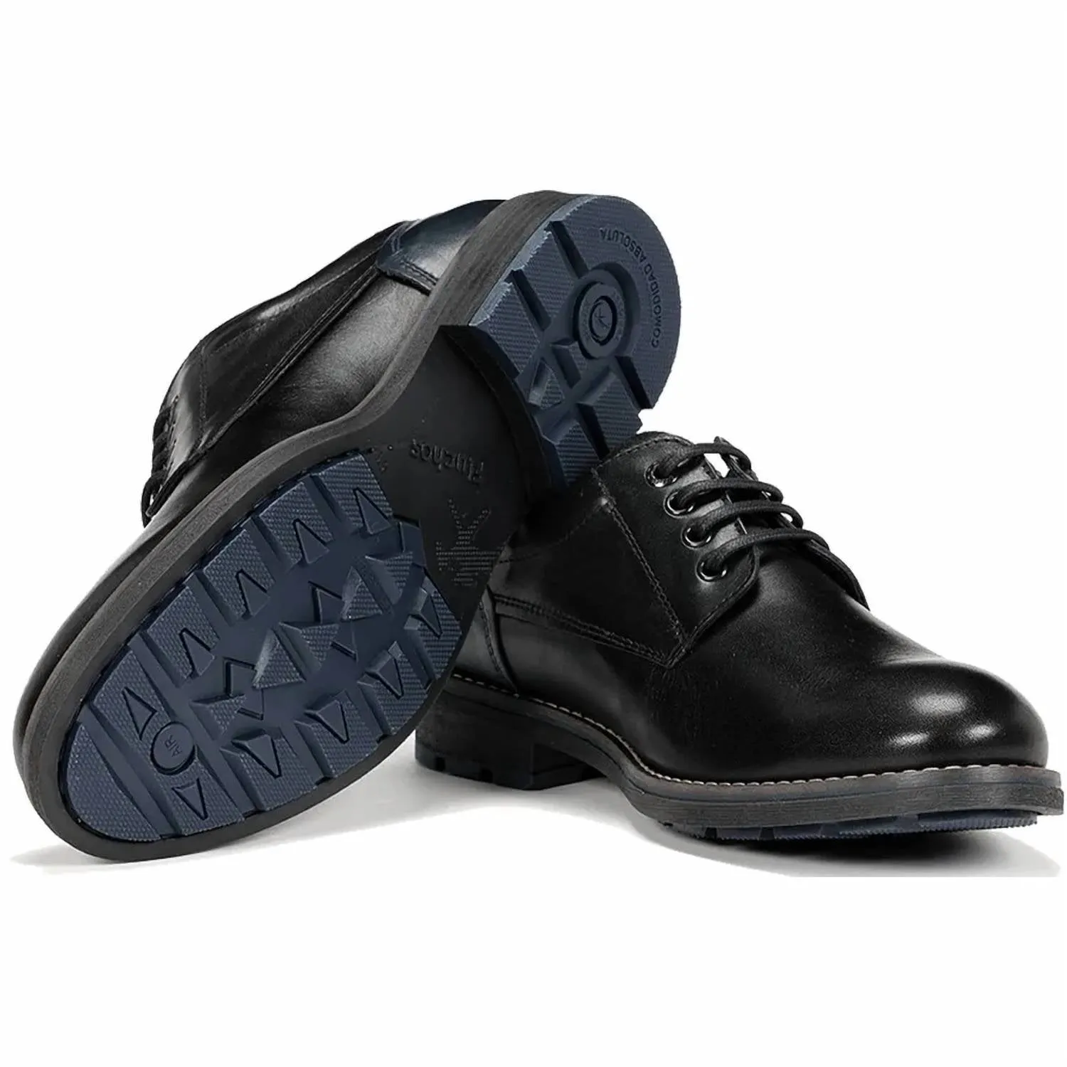 Men's Terry Tie Derby Shoes In Black