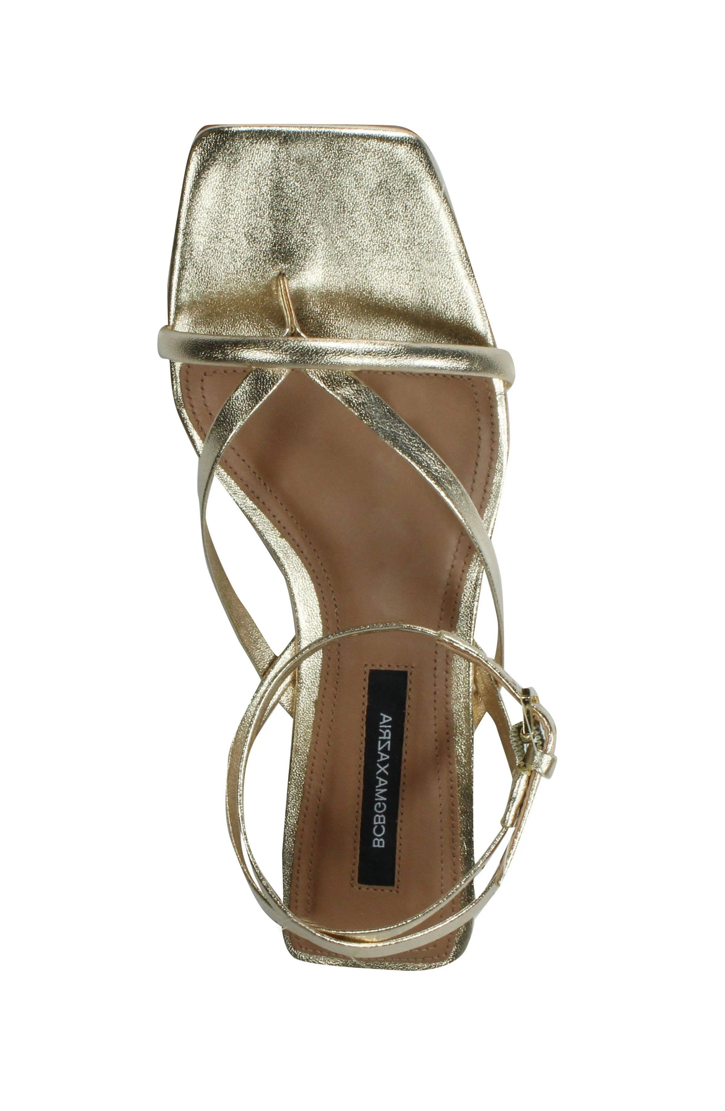 MESTICO PLATINO LEATHER STRAPPY FLAT SANDAL