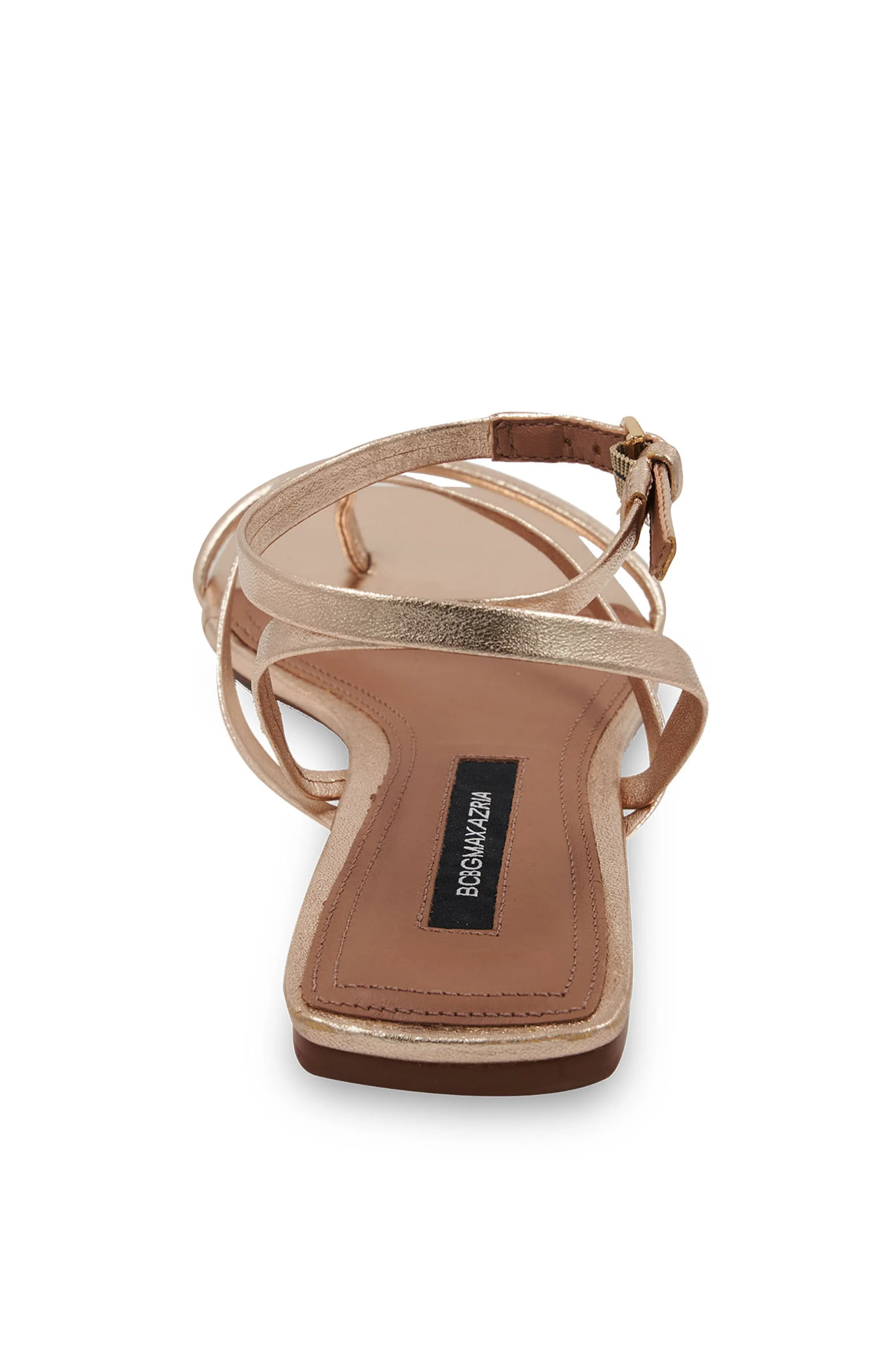 MESTICO PLATINO LEATHER STRAPPY FLAT SANDAL