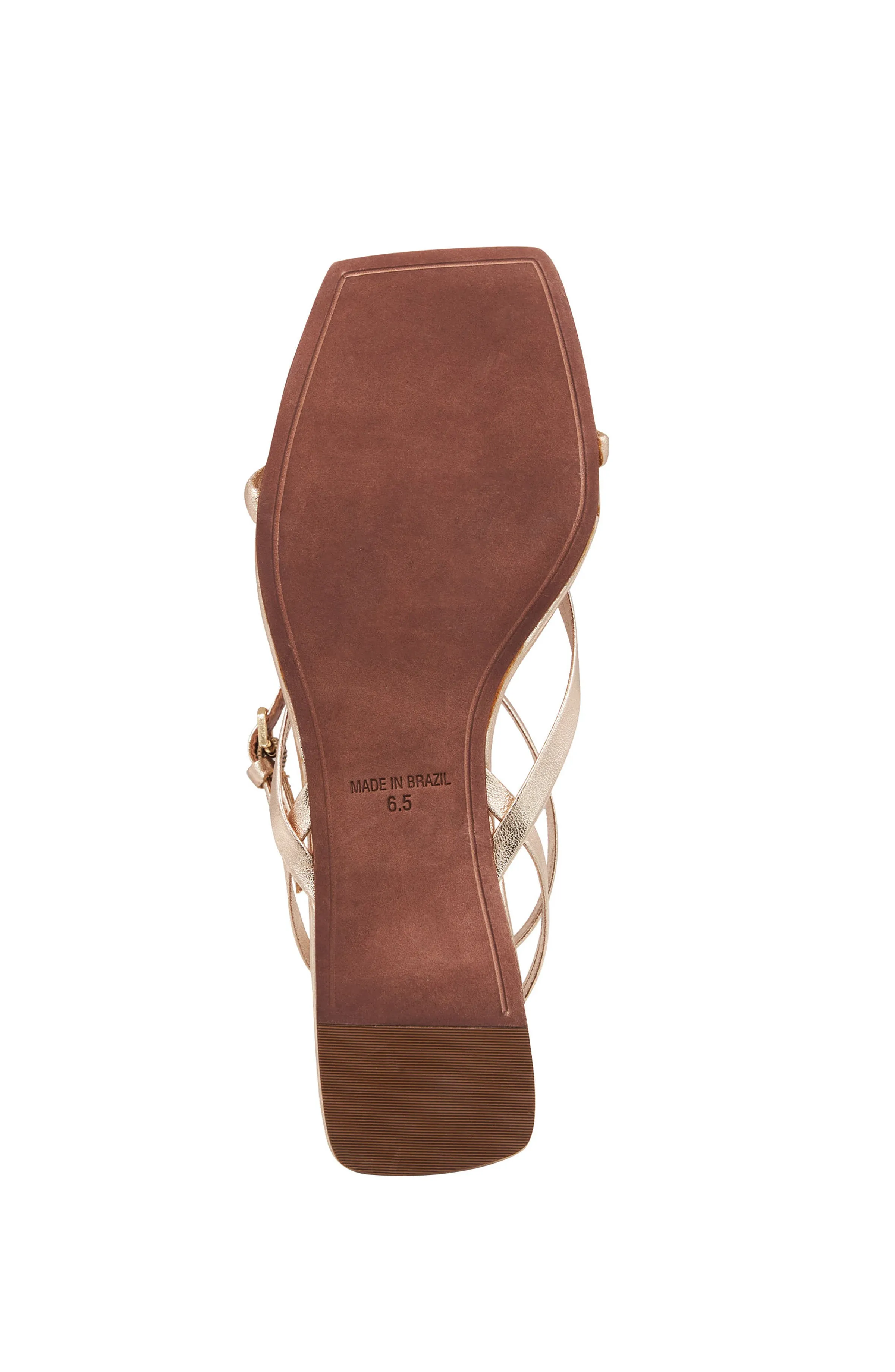 MESTICO PLATINO LEATHER STRAPPY FLAT SANDAL