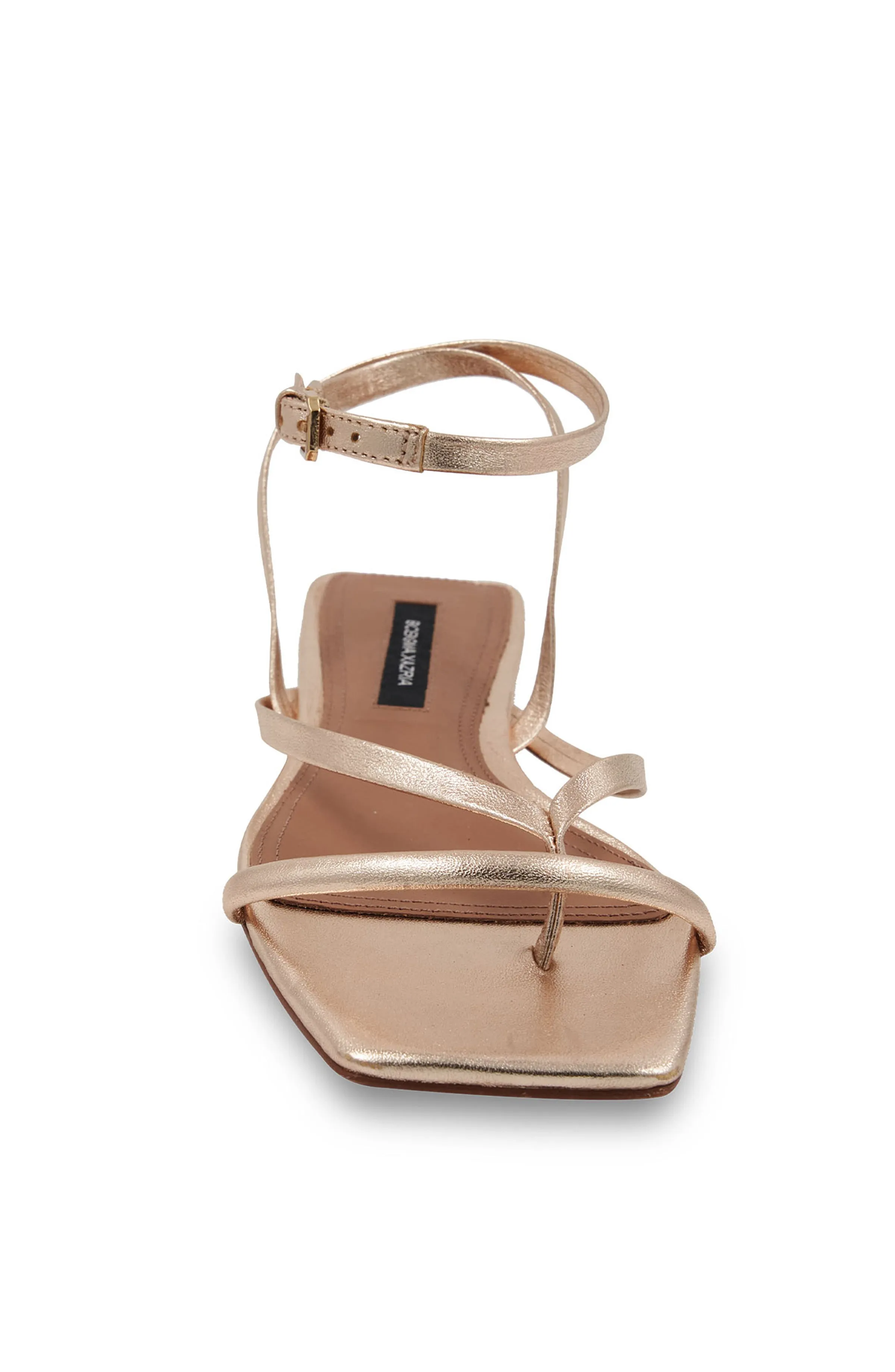 MESTICO PLATINO LEATHER STRAPPY FLAT SANDAL