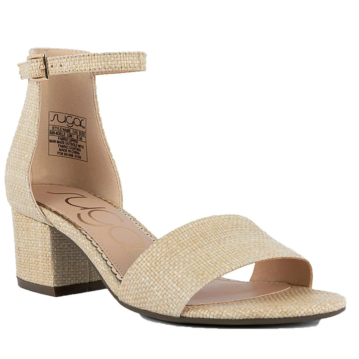 Noelle Womens Ankle Strap Heel Sandals