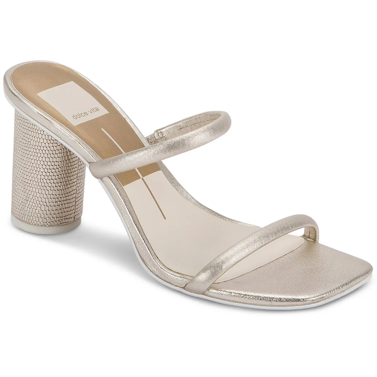 Noles Womens Leather 2 Strap Dress Sandals
