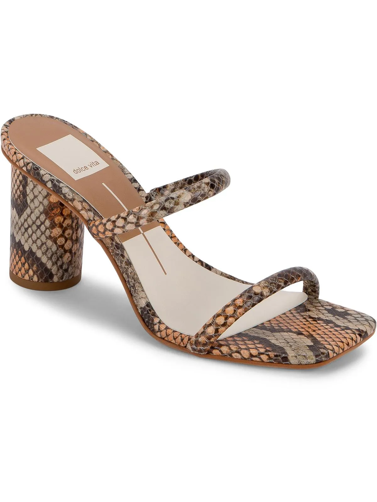 Noles Womens Leather 2 Strap Dress Sandals