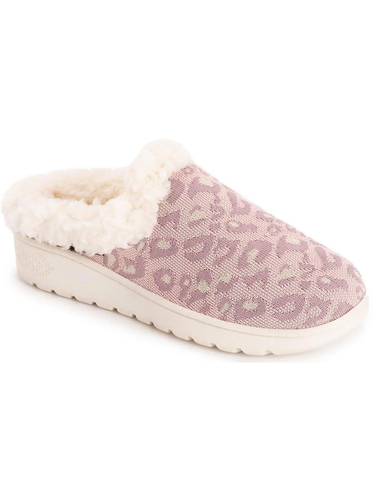 Nony Flyknit Womens Faux Fur Lined Comfy Scuff Slippers