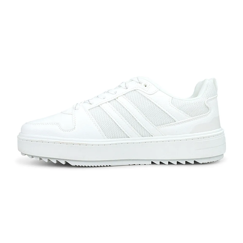 North Star REPLAY White Low-Top Lace-Up Sneaker for Men