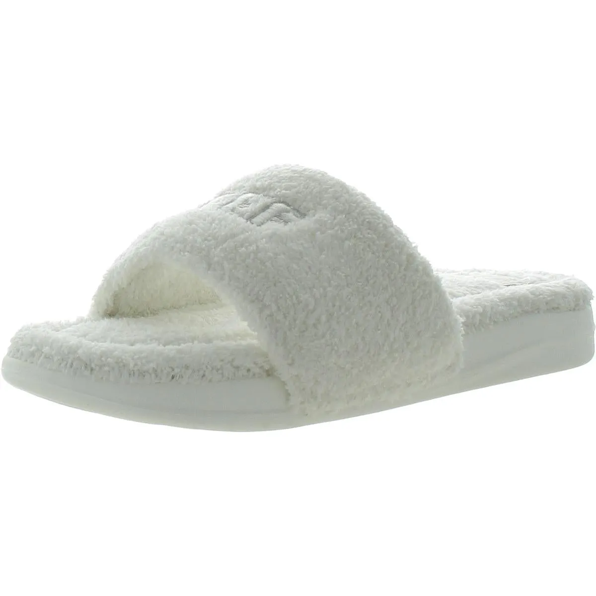 One Chill Womens Faux Fur French Terry Slide Slippers