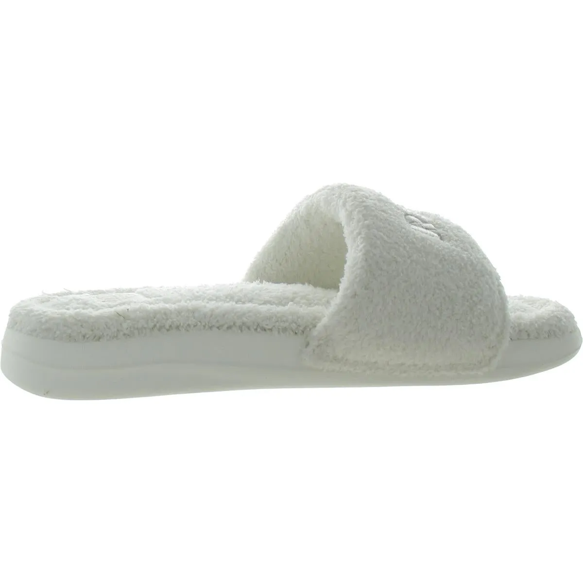 One Chill Womens Faux Fur French Terry Slide Slippers