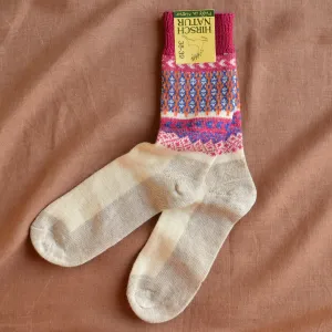 Pattern Socks - Organic Merino with Linen Sole (Adults 36-41)
