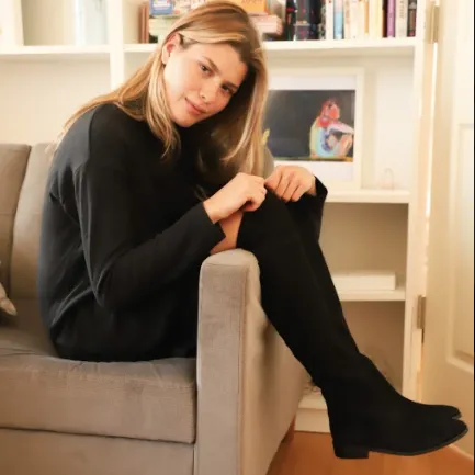 Pisa - Black Suede