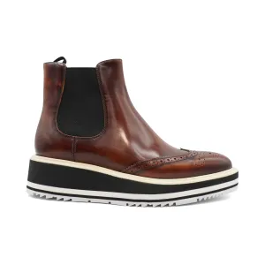 Prada Brogue Chelsea Boots - Women's 36