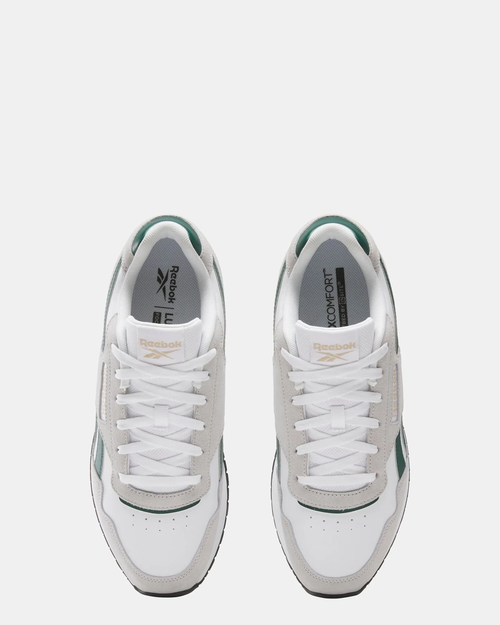 Reebok Glide White/Collegiate Green/Grey