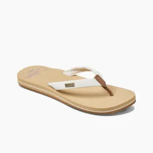 Reef Cushion RF0A3YOW.CLD Slippers Womens US 9 Sand Cloud Slip-On Comfort ERK453 (White,9)