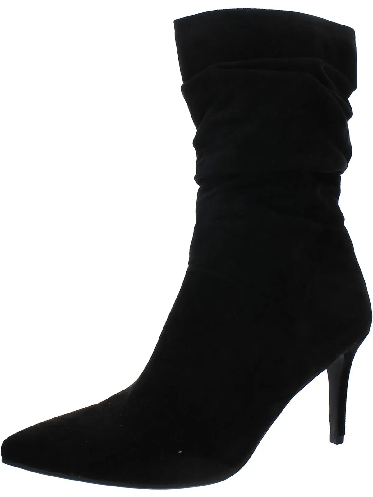 Refine Womens Faux Suede Slouchy Mid-Calf Boots