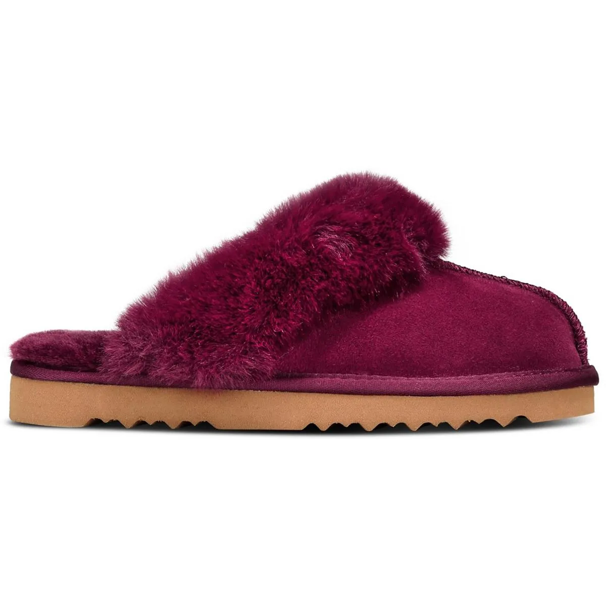Rosiee Womens Suede Scuff Slippers