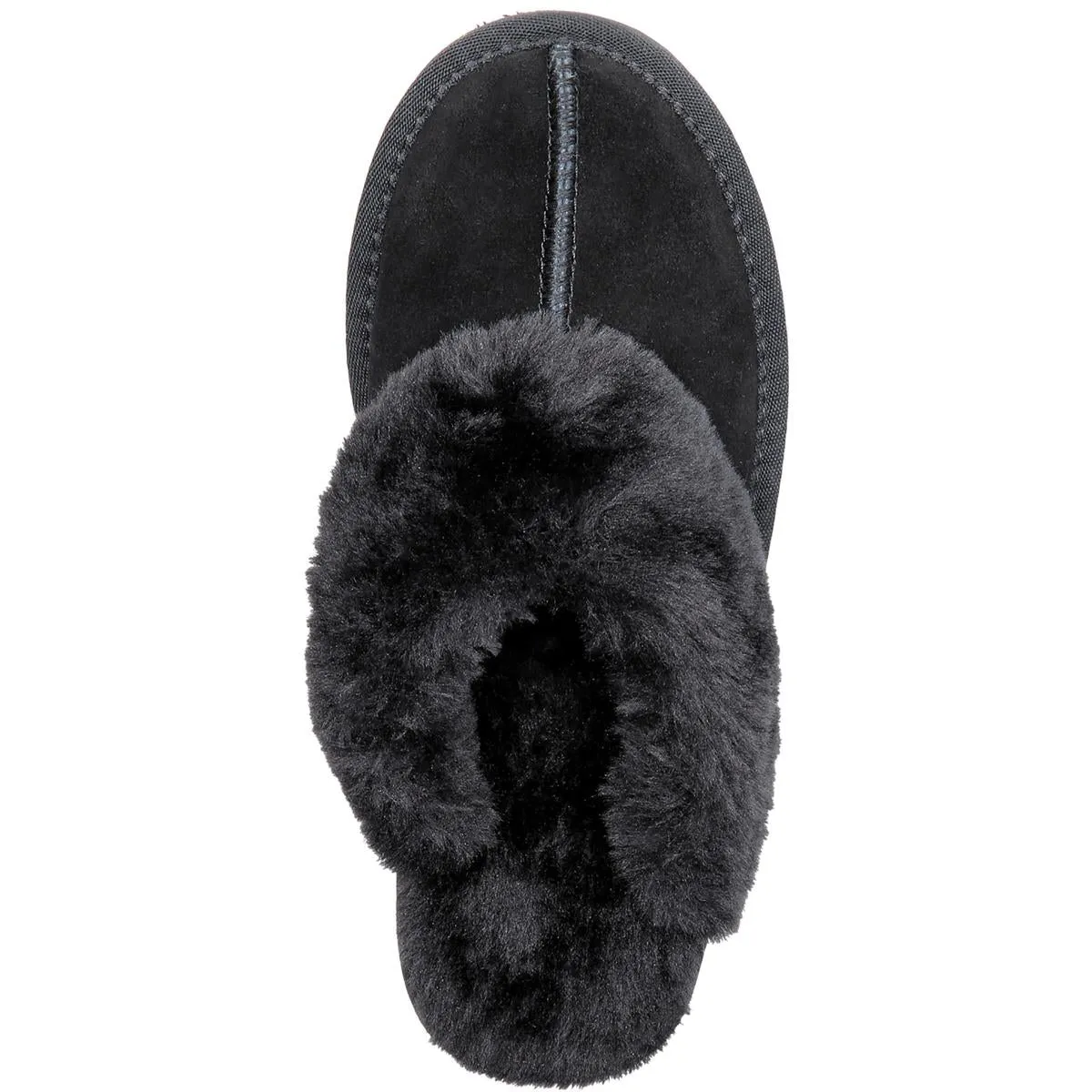 Rosiee Womens Suede Scuff Slippers