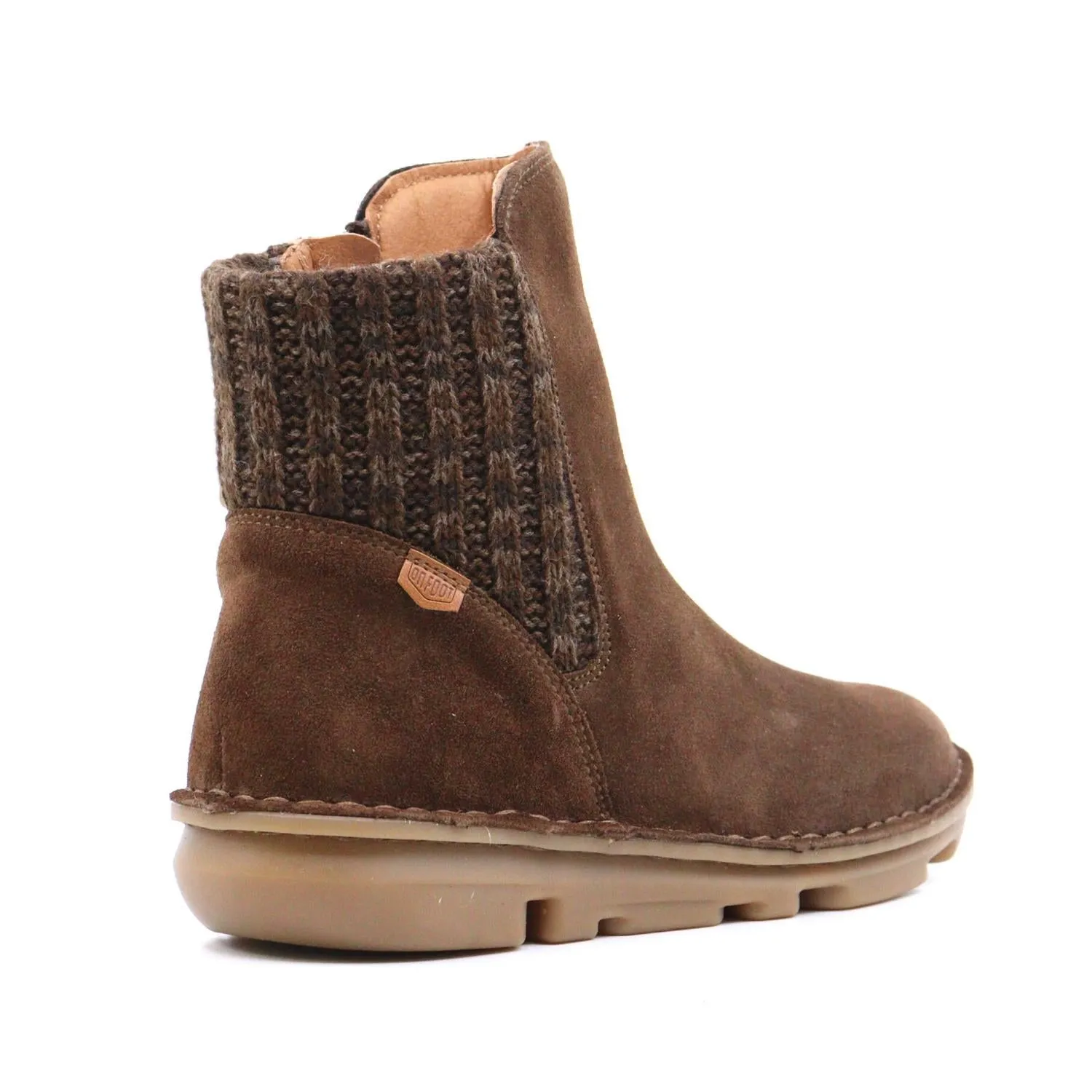 Silken Boot In Brown Suede