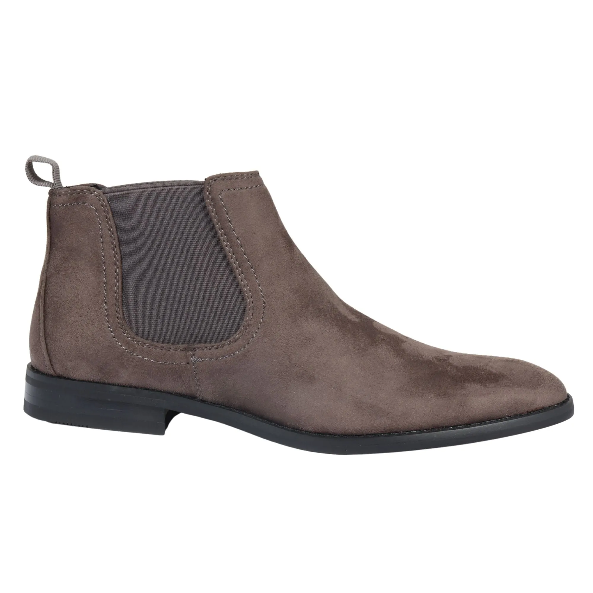 Slip On Suede Leather Lined Chelsea Ankle Shoes