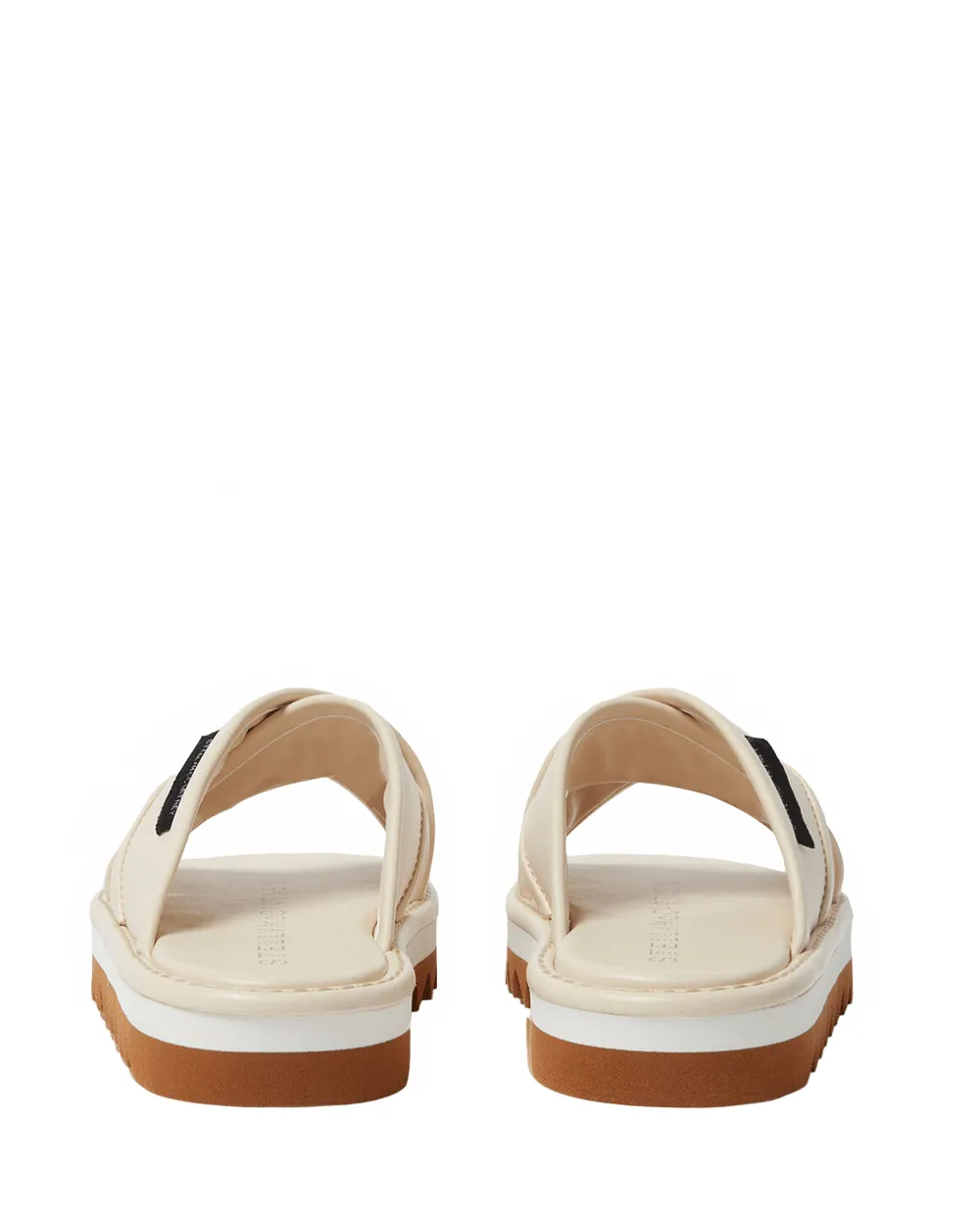Sneak-Elyse Twisted Sandal in Cream