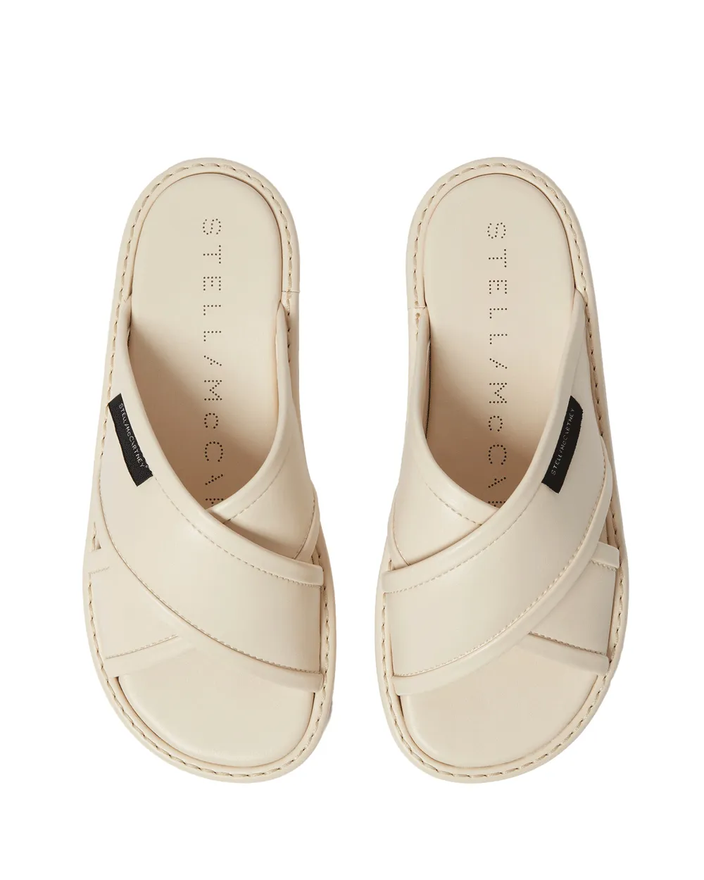 Sneak-Elyse Twisted Sandal in Cream