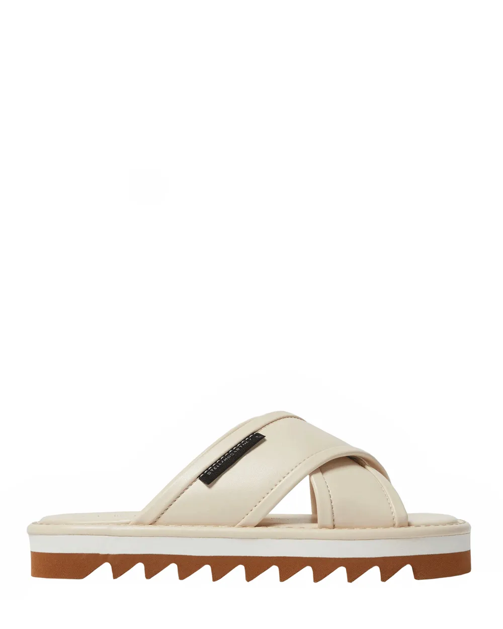 Sneak-Elyse Twisted Sandal in Cream
