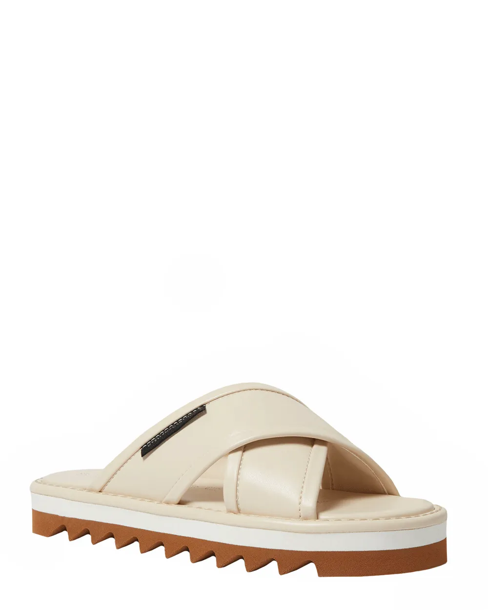 Sneak-Elyse Twisted Sandal in Cream