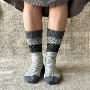 Snowfall Socks - Organic Merino (Adults 40-43) *Last ones