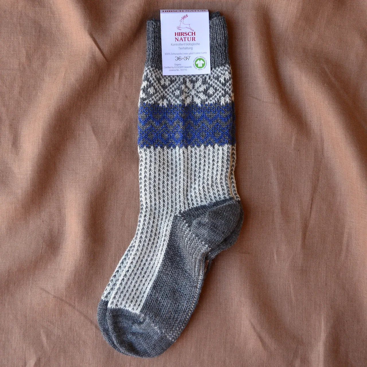 Snowfall Socks - Organic Merino (Adults 40-43) *Last ones