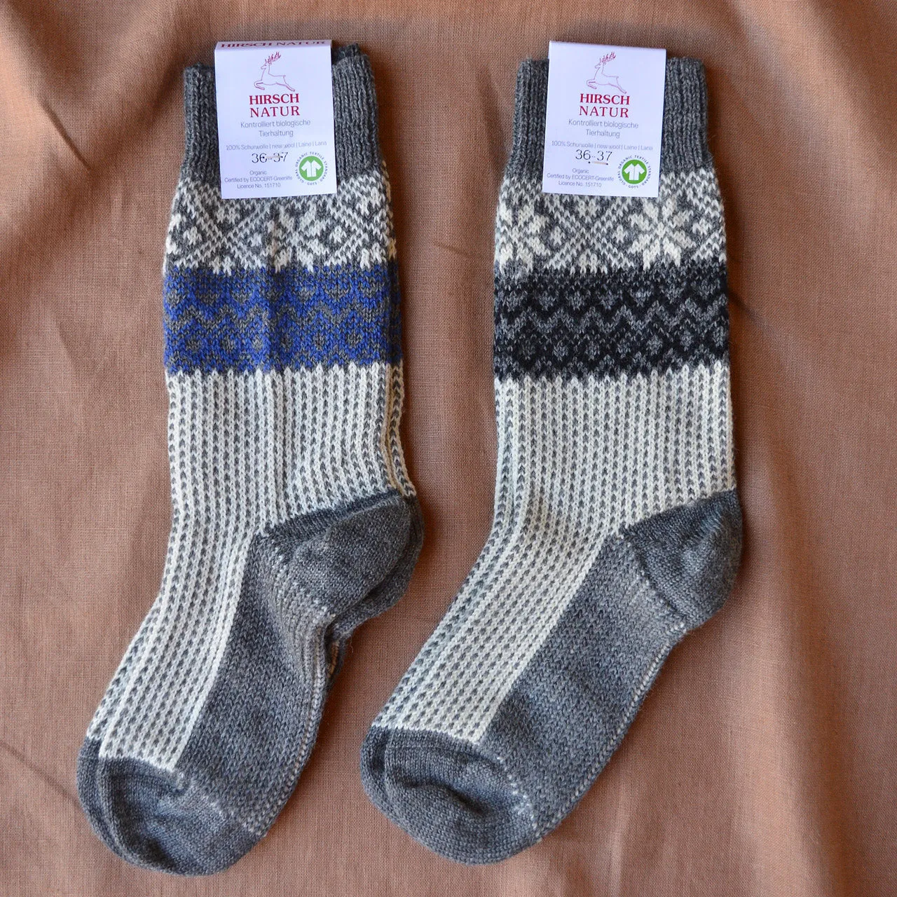 Snowfall Socks - Organic Merino (Adults 40-43) *Last ones