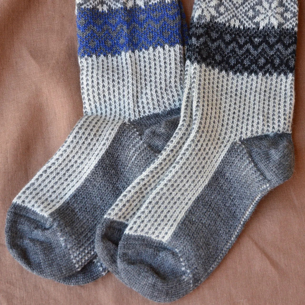 Snowfall Socks - Organic Merino (Adults 40-43) *Last ones