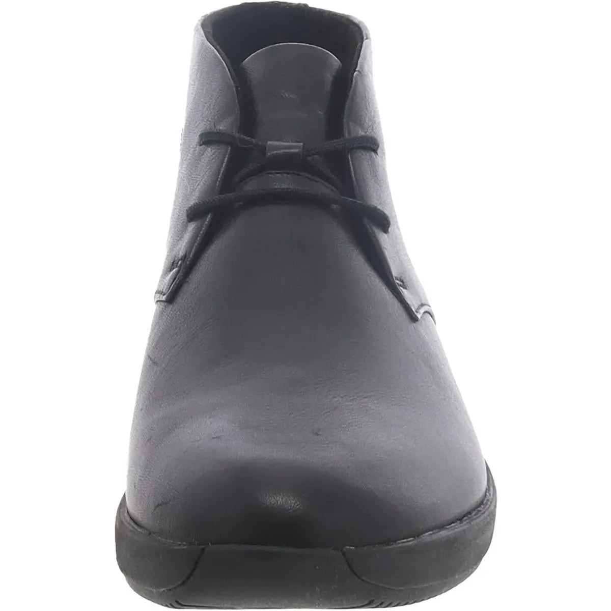 Tawnia Lace Womens Leather Wedge Ankle Boots
