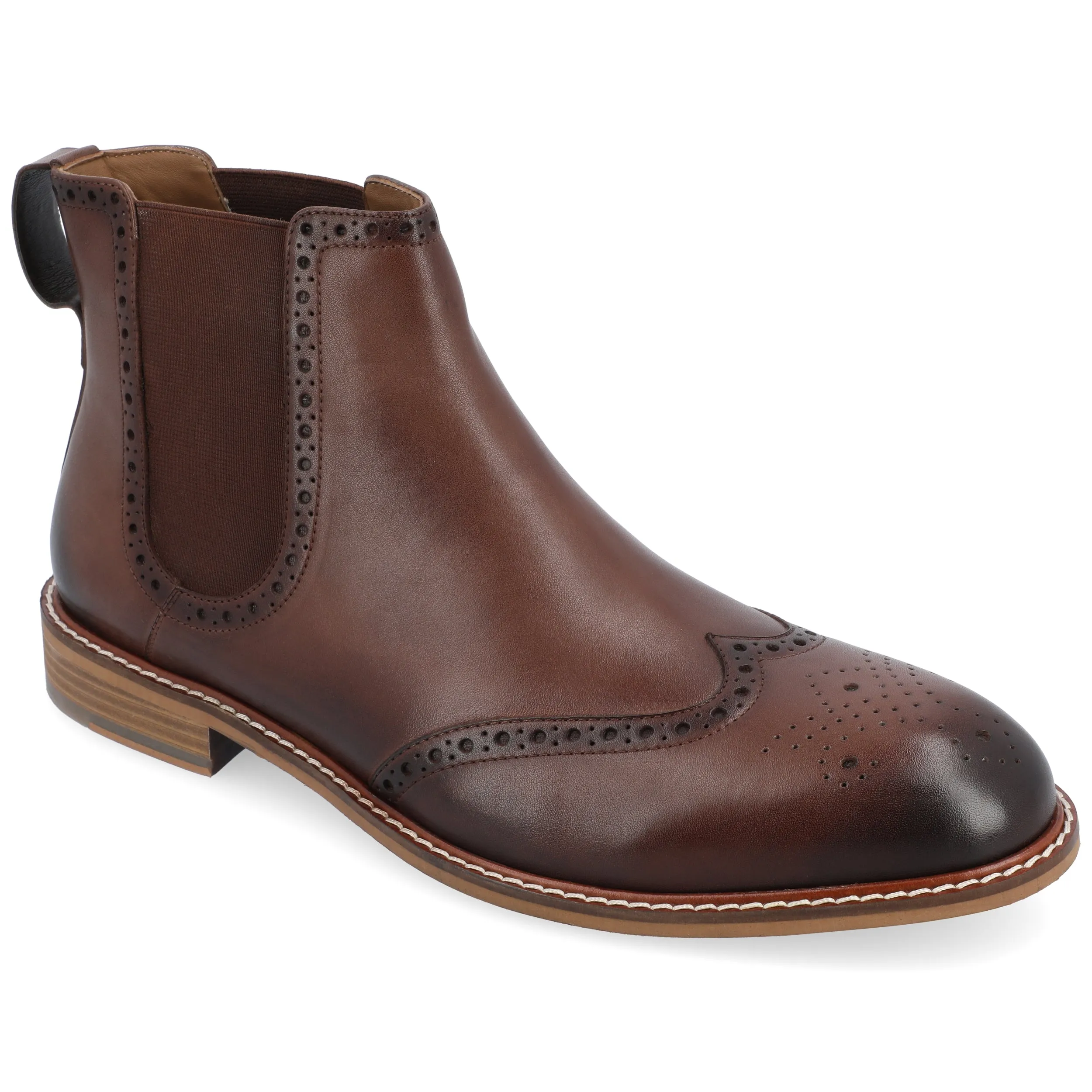 Thomas & Vine Watson Wide Width Wingtip Chelsea Boot