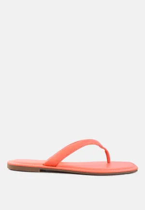 tolpo square toe thong flats