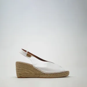 Toni Pons Laila P Leather Wedge White