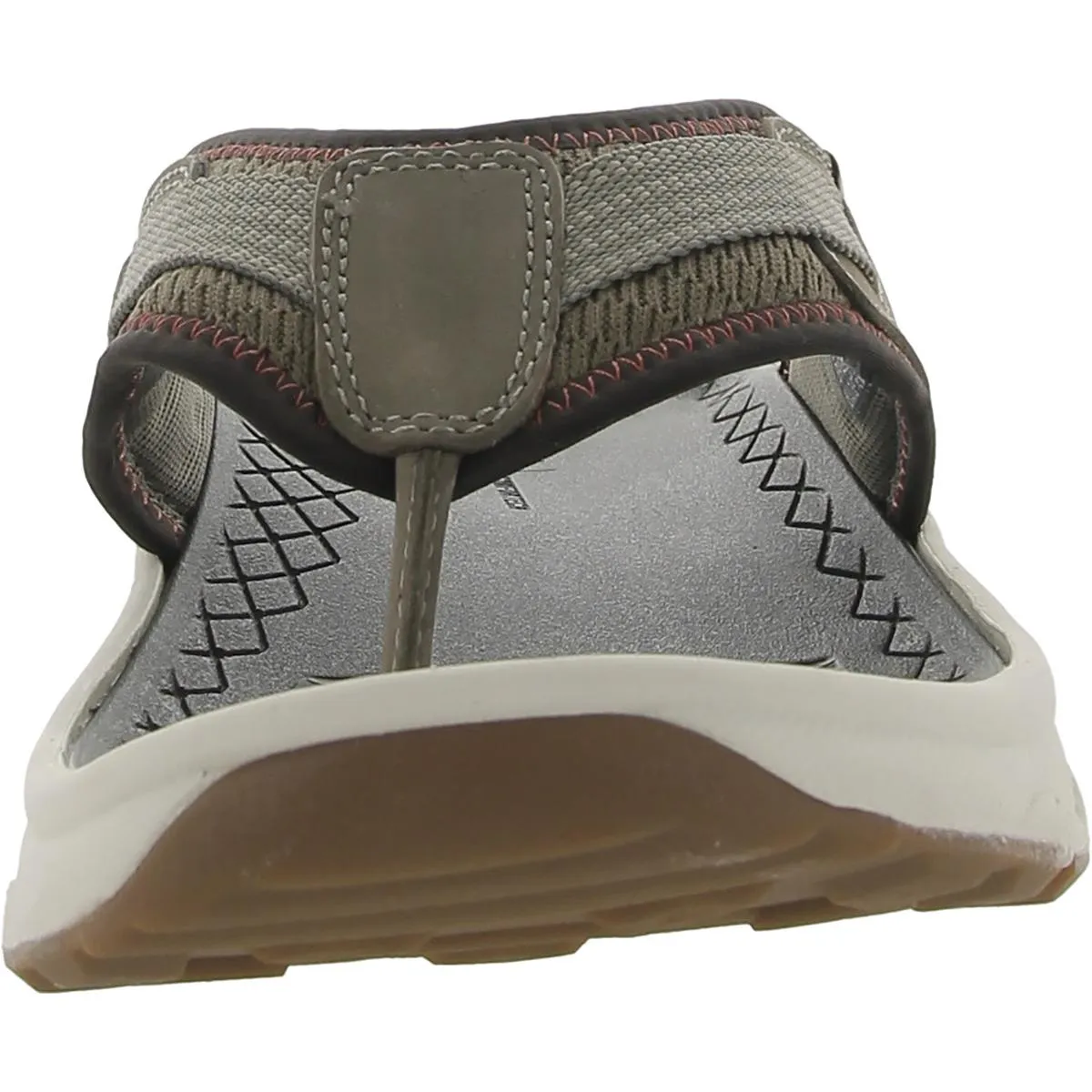 Treadlite Mens Cushioned Footbed Leather Thong Sandals