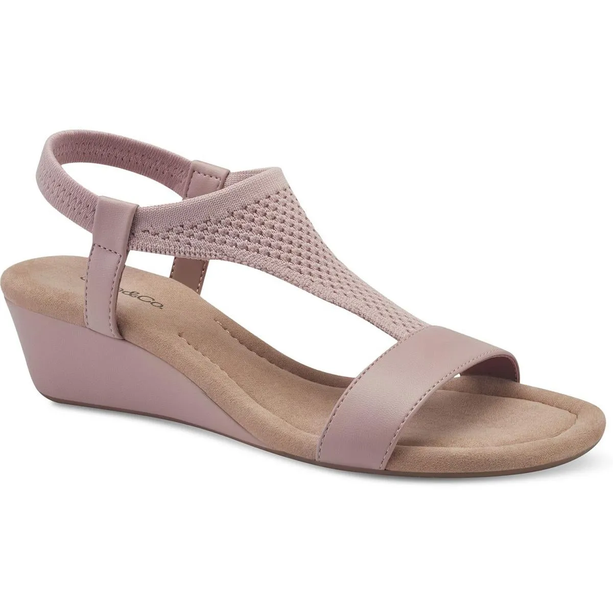 Vacanzaa Womens Faux Suede Wedge Sandals