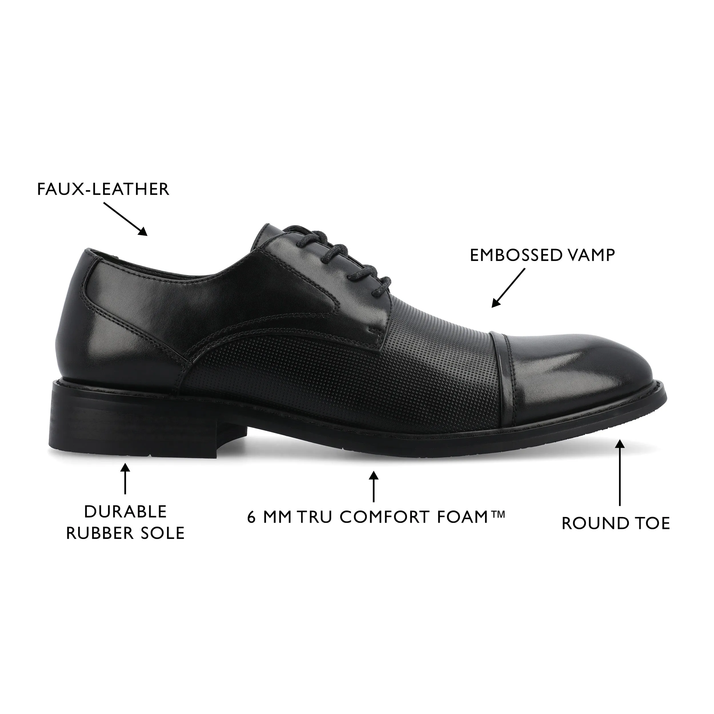 Vance Chandler Cap Toe Dress Shoe