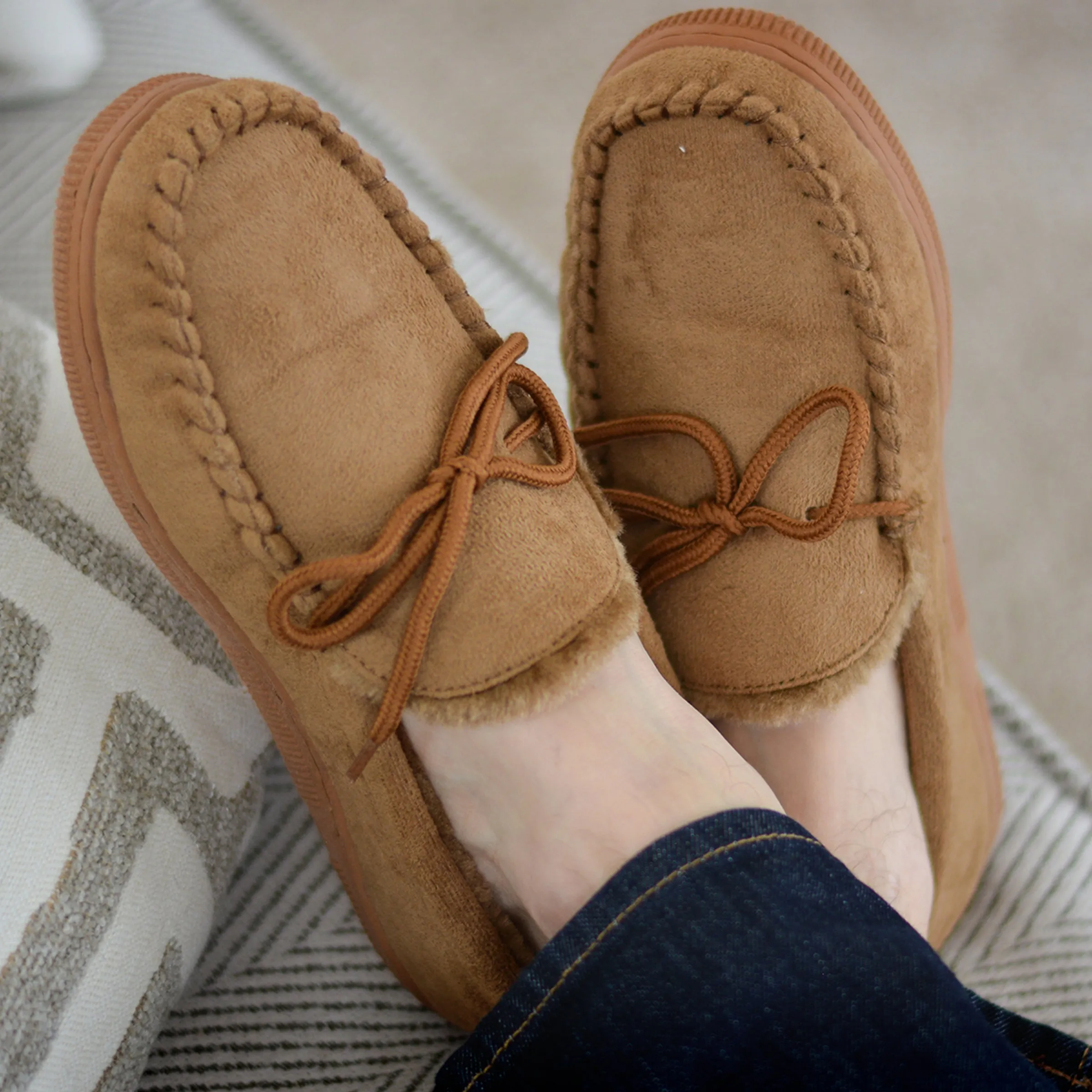 Vance Co Men's Moccasin Slipper