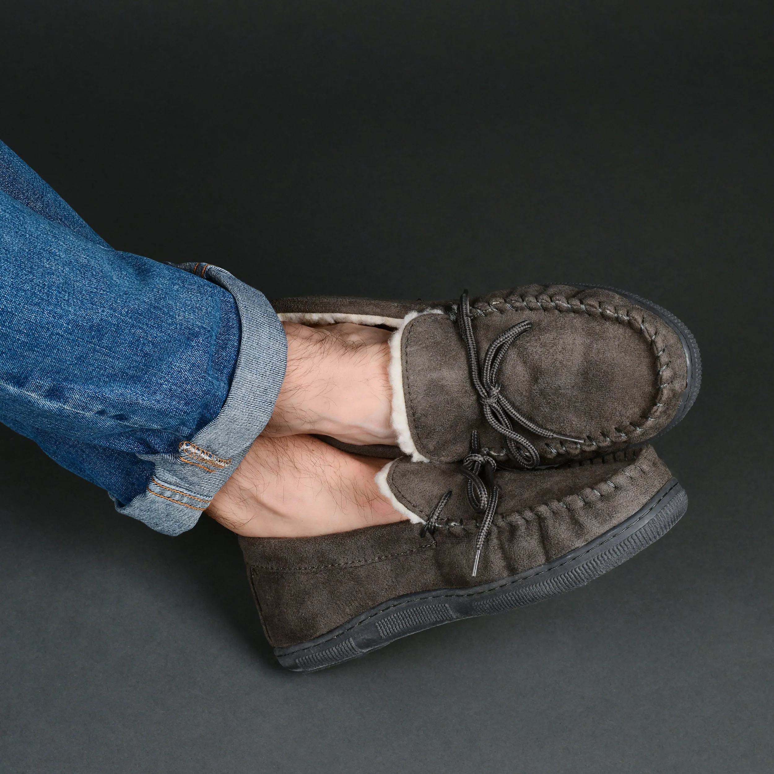 Vance Co Men's Moccasin Slipper