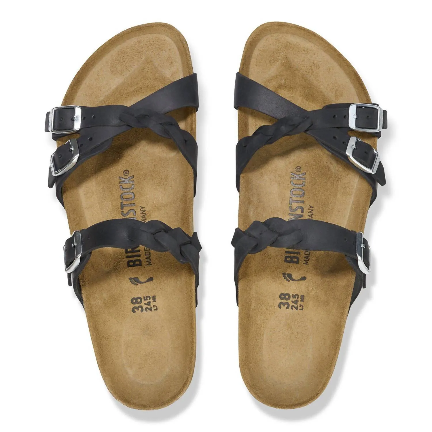 Women Franca Braided Sandal In Black