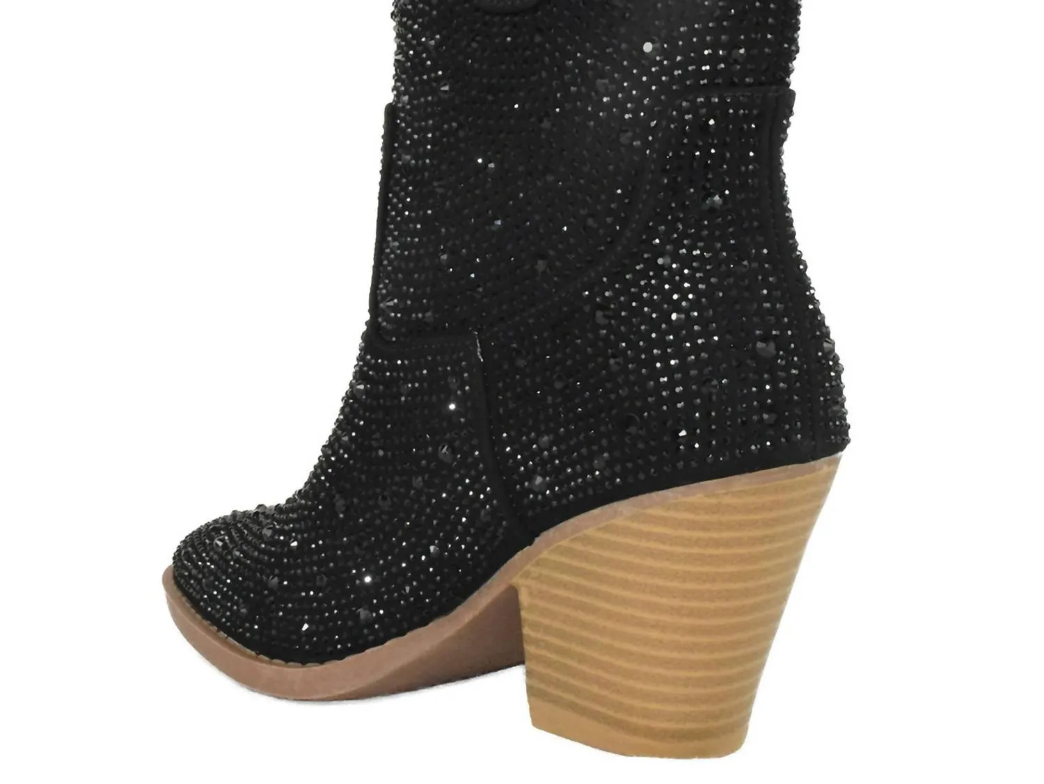 Women's Ankle Stone Bootie In Black